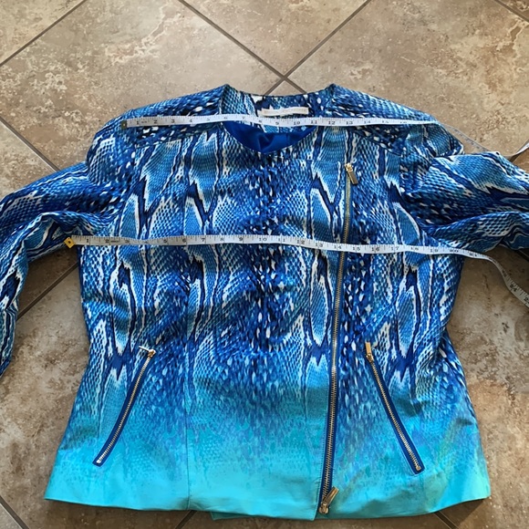 *HOST PICK* Boston Proper Blazer Blue Snake Pattern blazer jacket coat - Picture 13 of 14